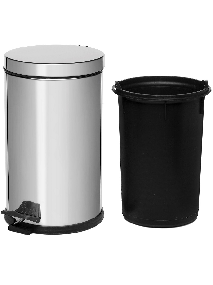 Вёдра с педалью и крышкой Andromeda 8L Chrome NAVAKO 11004 - Вид №2