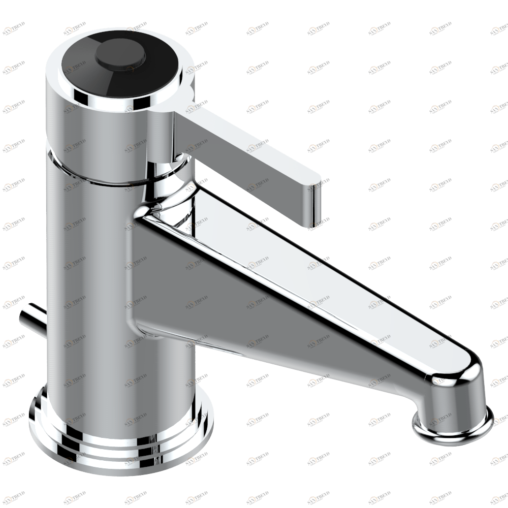 G2L-6500 Смеситель для раковины однорычажный с донным клапаном Thg-paris Faubourg - чёрный фарфор G2L 6500 A02 CAT.A