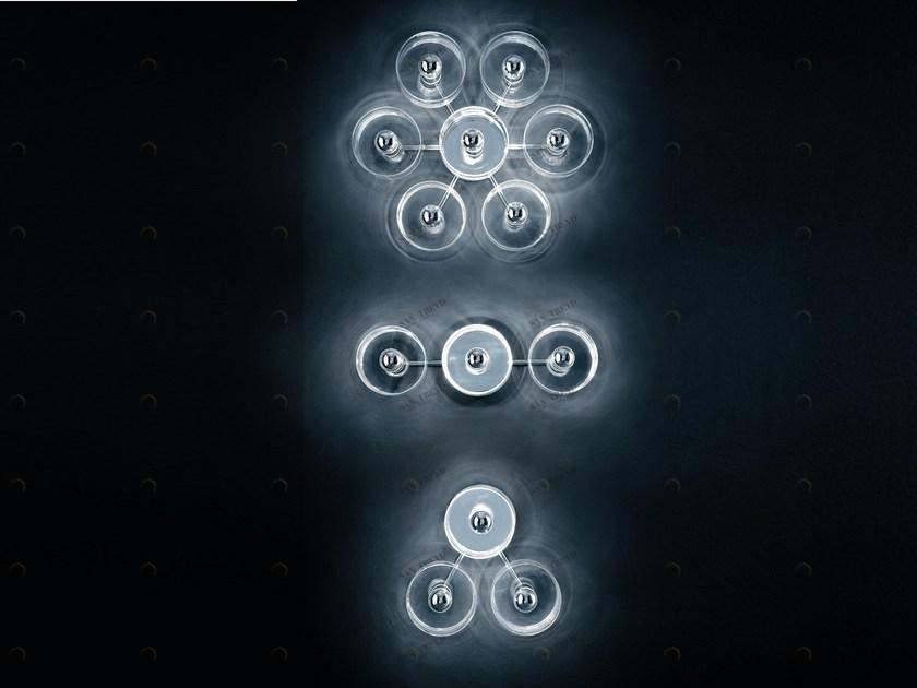 Oluce Настенный светильник / потолочный светильник из дутого стекла sun-id-1427188