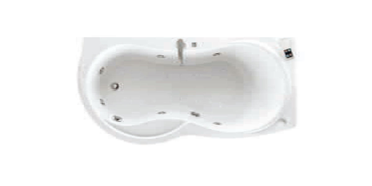 Ванна Hydromassage Novellini VENUS с набортным смесителем, системой дезинфекции и боковой панелью VEN517070PDA1 - Вид №1