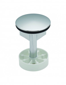 042800 000 01  Крыльчатый вентиль для автоматического слива раковины, Д. 39 мм, хромированная латунь Valentin Хром