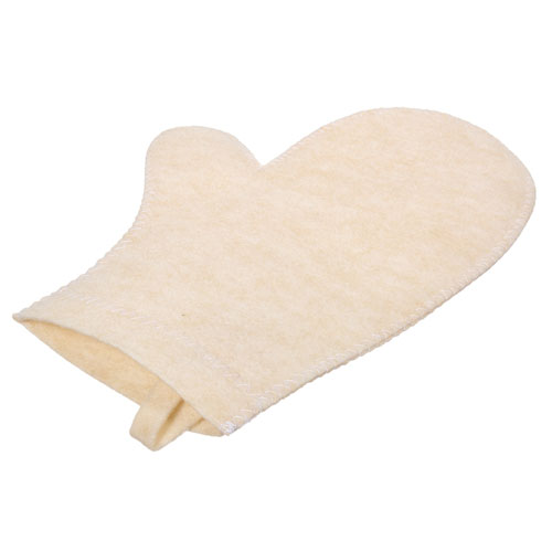 Hot Pot Рукавица банная белая 5159 - Вид №1