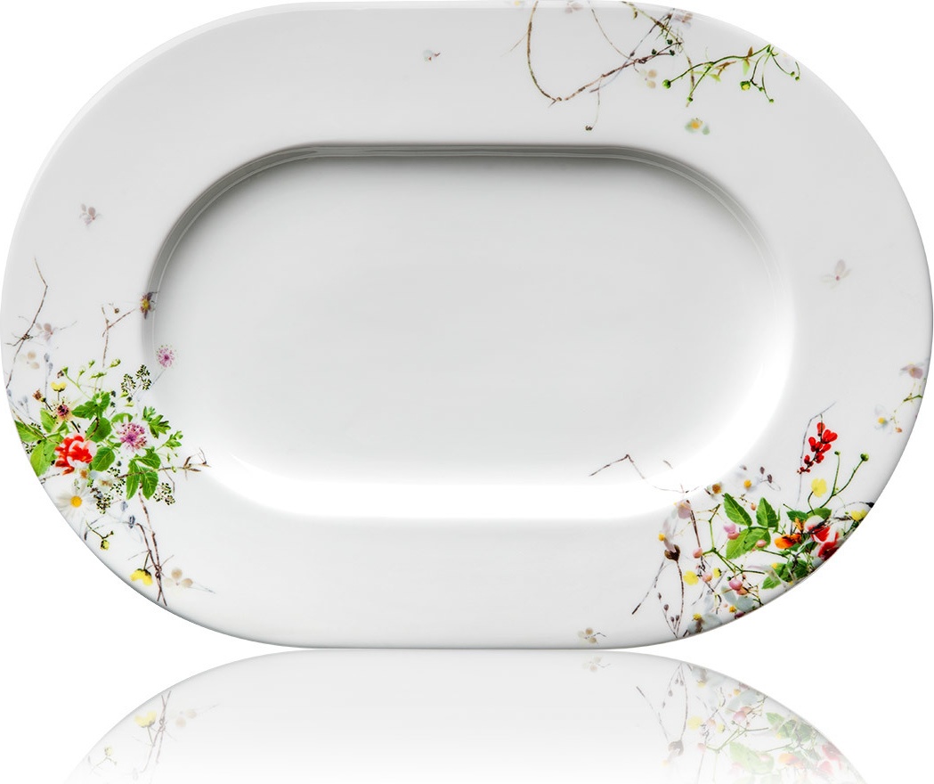 10561831 Rosenthal Блюдо овальное Rosenthal Дикие цветы 34см, фарфор Фарфор 