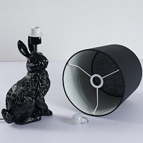 Настольная лампа Rabbit black от Delight Collection 6022T DELIGHT COLLECTION ЖИВОТНЫЕ, ЗАЯЦ 244922 Черный  - Вид №2