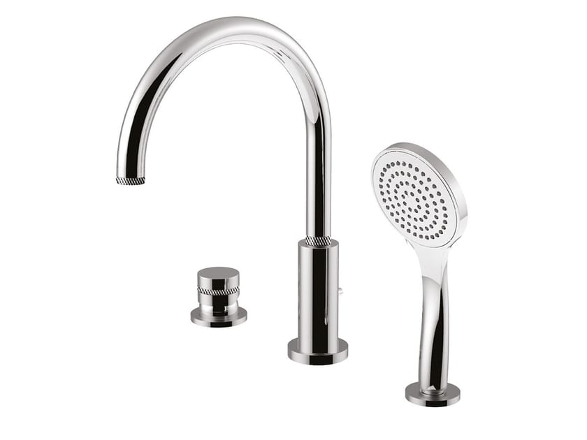 Смеситель для ванны с 3 отверстиями и ручным душем Rubinetteria Giulini MyRing Deluxe ARCH-00021156