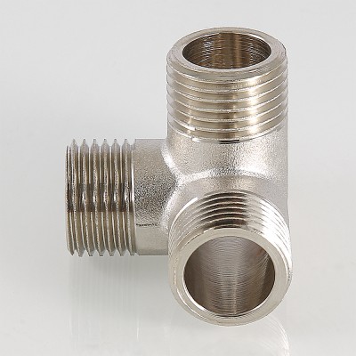 VTr.661.N.0004 Фитинг резьбовой – крестовина двухплоскостная Valtec ½  - Вид №11
