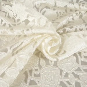 Тюль «Розочки», 280 см, цветы, цвет экрю