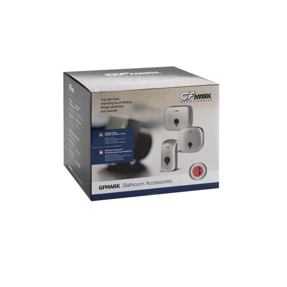 GFmark - Диспенсер для туалетной бумаги - барабан, МАЛЫЙ, пластиковый, прозрачный, код: 916  - Вид №4