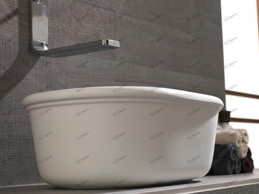 Накладная раковина на столешницу  овальная KRION Epoque sun-id-1487304