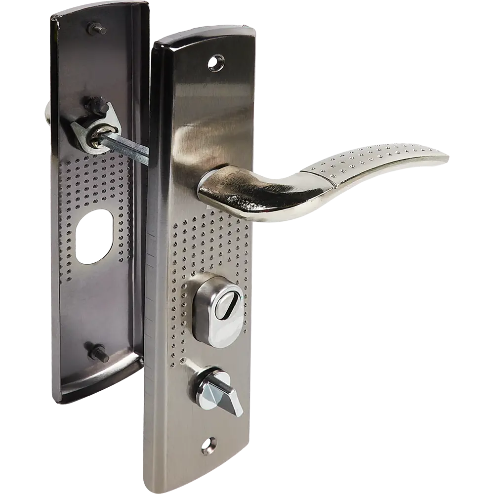 НОРА-М Ручка на планке для китайских дверей левосторонняя, матовый никель 85539452 STLM-1359725 - Вид №1