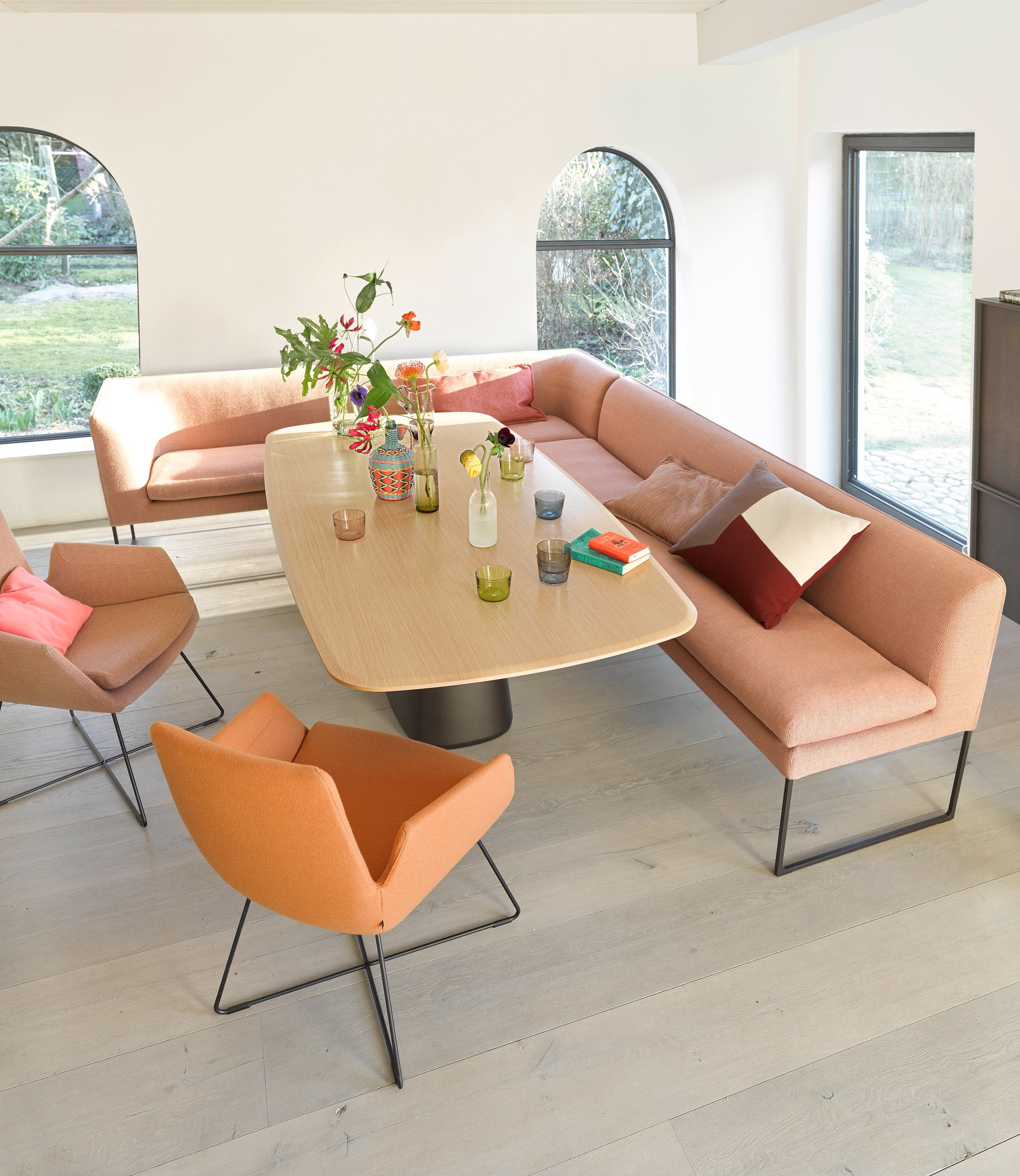 Модульная скамья из ткани COR Mell ARCH-00028043 - Вид №11