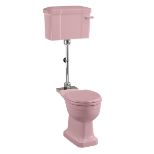 Burlington Bespoke Bespoke Confetti Pink Стандартный средний унитаз с 520 рычажным бачком P5 PINK T33 CHR C1 PINK