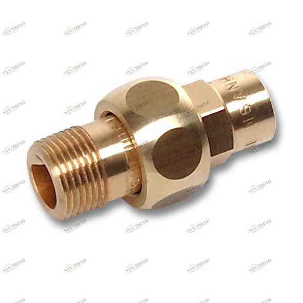 143311834 SANHA 4331G сгон ВП-НР, бронза, с плоским уплотнением 18x3/4 мм 