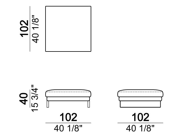 Секционный диван из ткани Arketipo EGO ARCH-00102437 - Вид №18