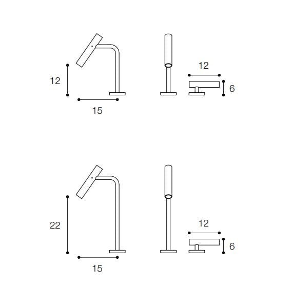 Смеситель для раковины из нержавеющей стали с 2 отверстиями Falper цилиндр ARCH-00135591 - Вид №6