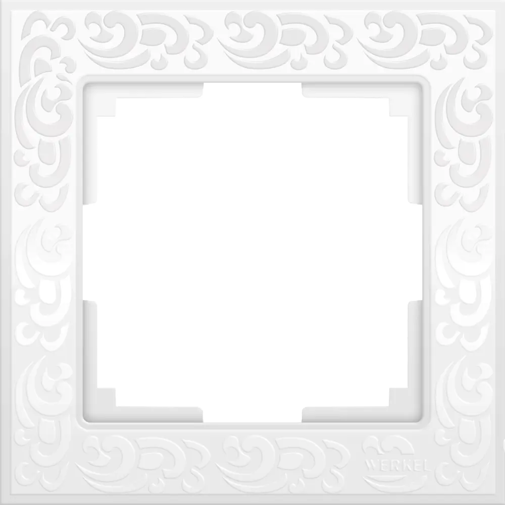 Рамка для розеток и выключателей Werkel Flock 1 пост, цвет белый STLM-2059656 - Вид №1
