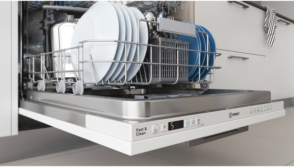 DIC 3B+16 A Встраиваемые посудомоечные машины/ полноразмерная встриваемая посудомоечная машина, 13 комплектов, белый Indesit Santreyd  - Вид №7