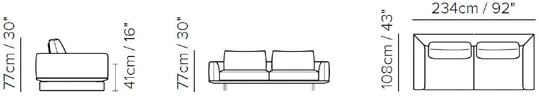 Natuzzi Кожаный диван Tempo sun-id-1495012 - Вид №2