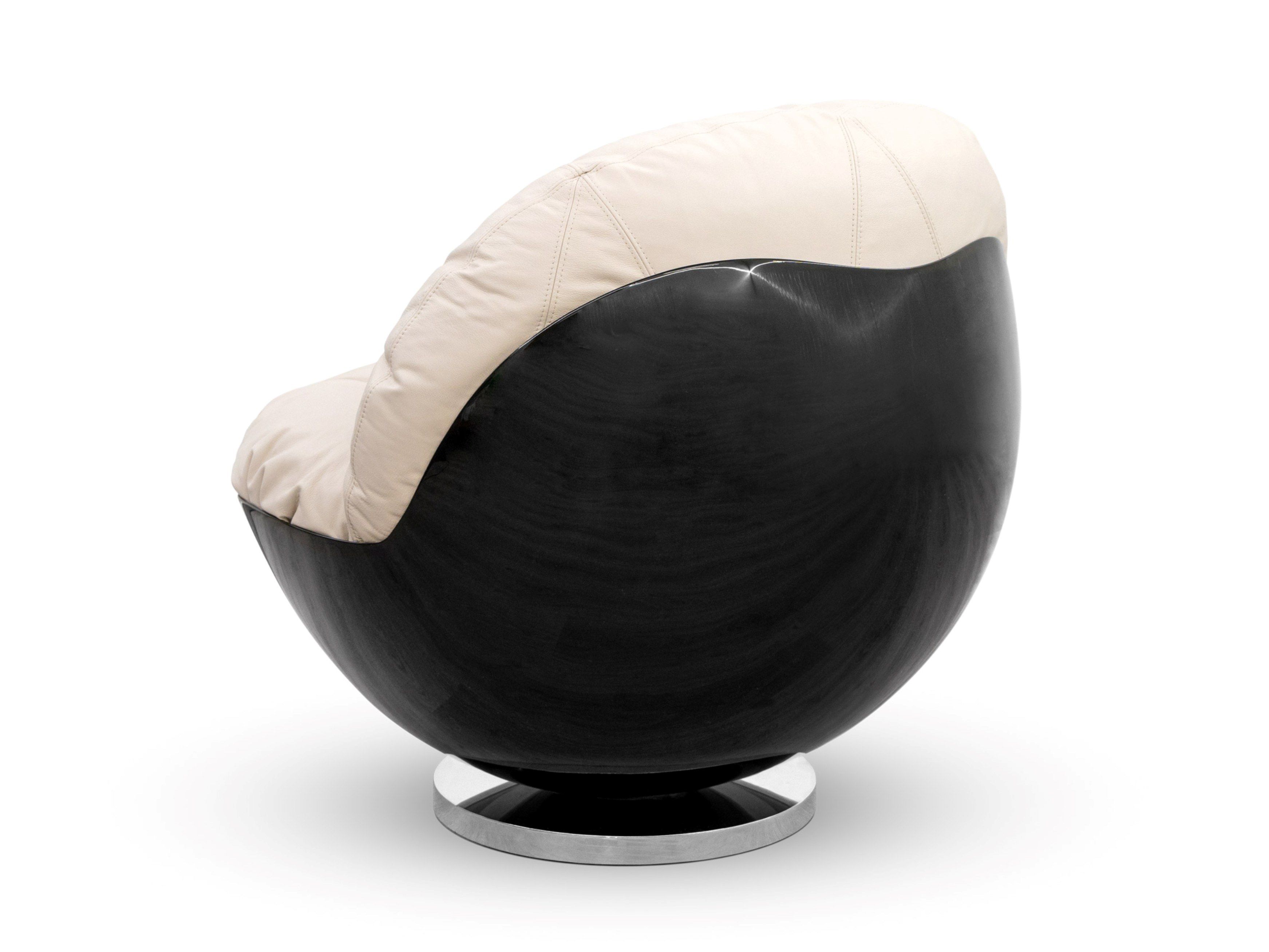 Кожаное вращающееся кресло с каркасом из стекловолокна GANSK Bola ARCH-00072131 - Вид №1