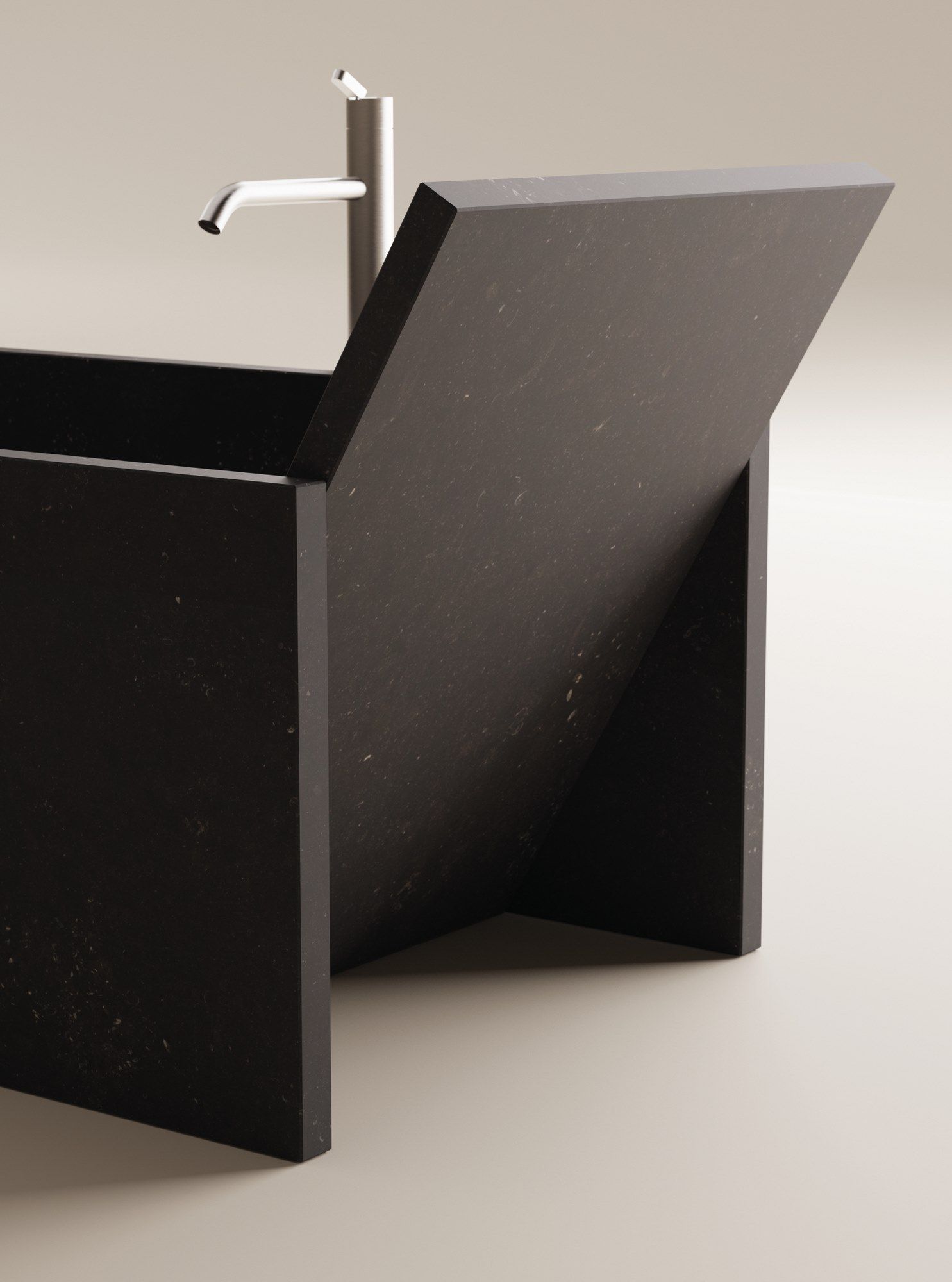 Мраморная прямоугольная ванна в центре комнаты Agape Face à face ARCH-00136267 - Вид №5