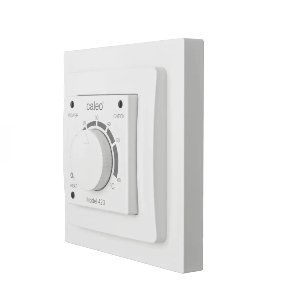 Терморегулятор для теплого пола Caleo 420 цвет белый STLM-2178231 - Вид №2