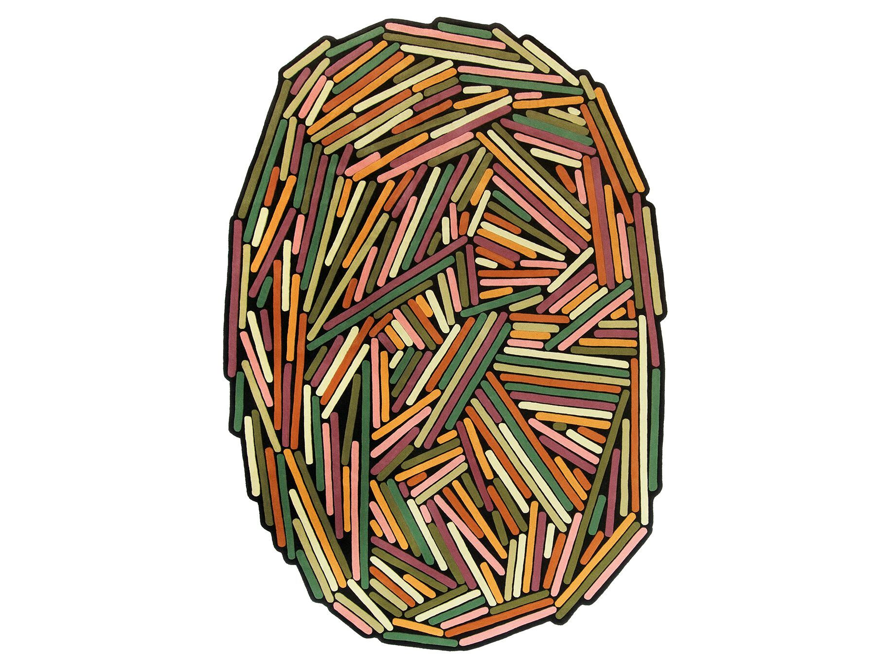 Шерстяной ковер с геометрическим рисунком Toulemonde Bochart BRINDILLE PRINTEMPS ARCH-00123312 - Вид №1