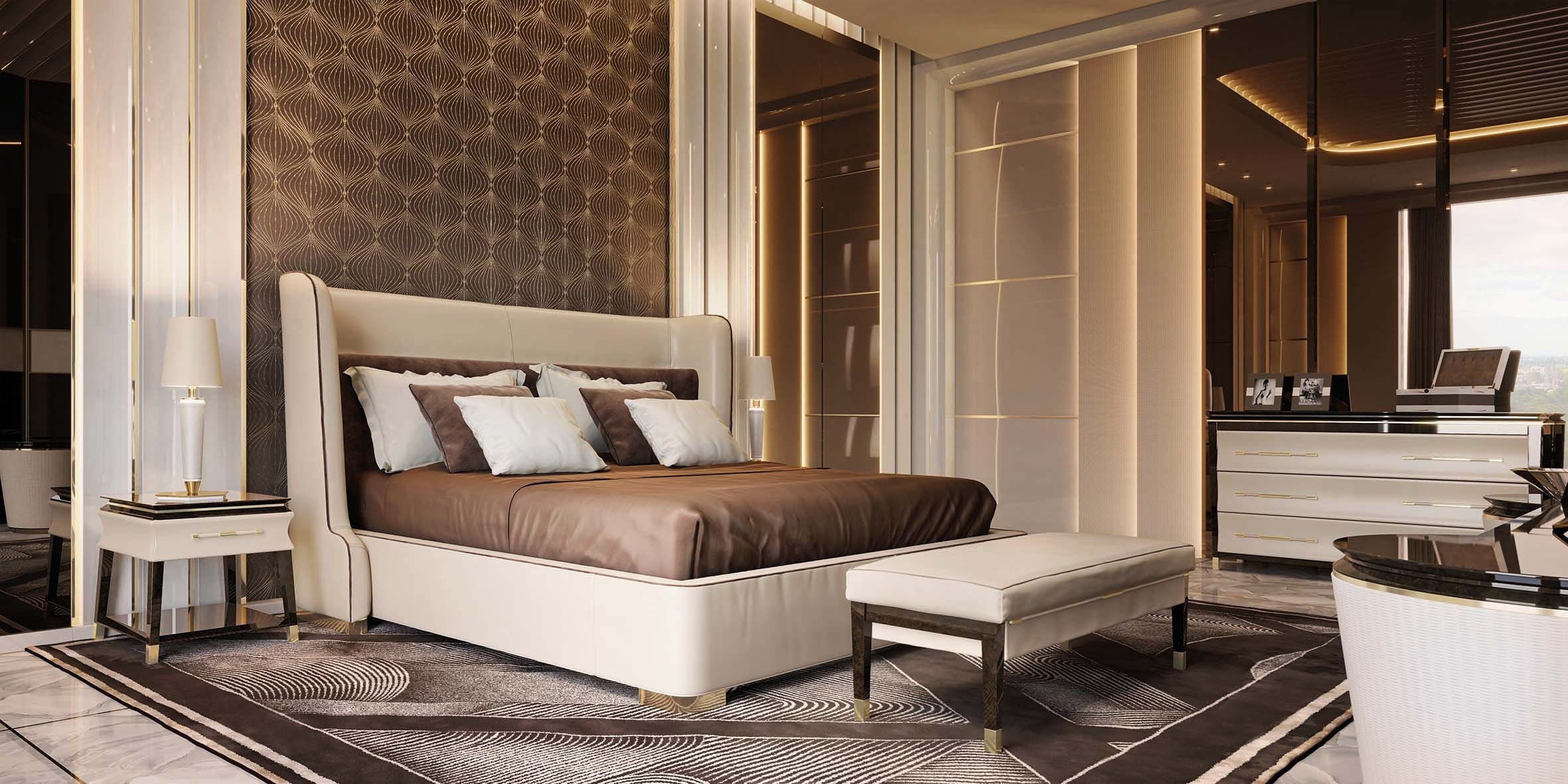 Кожаная прикроватная тумбочка для отеля Turri ARCH-00147005 - Вид №1