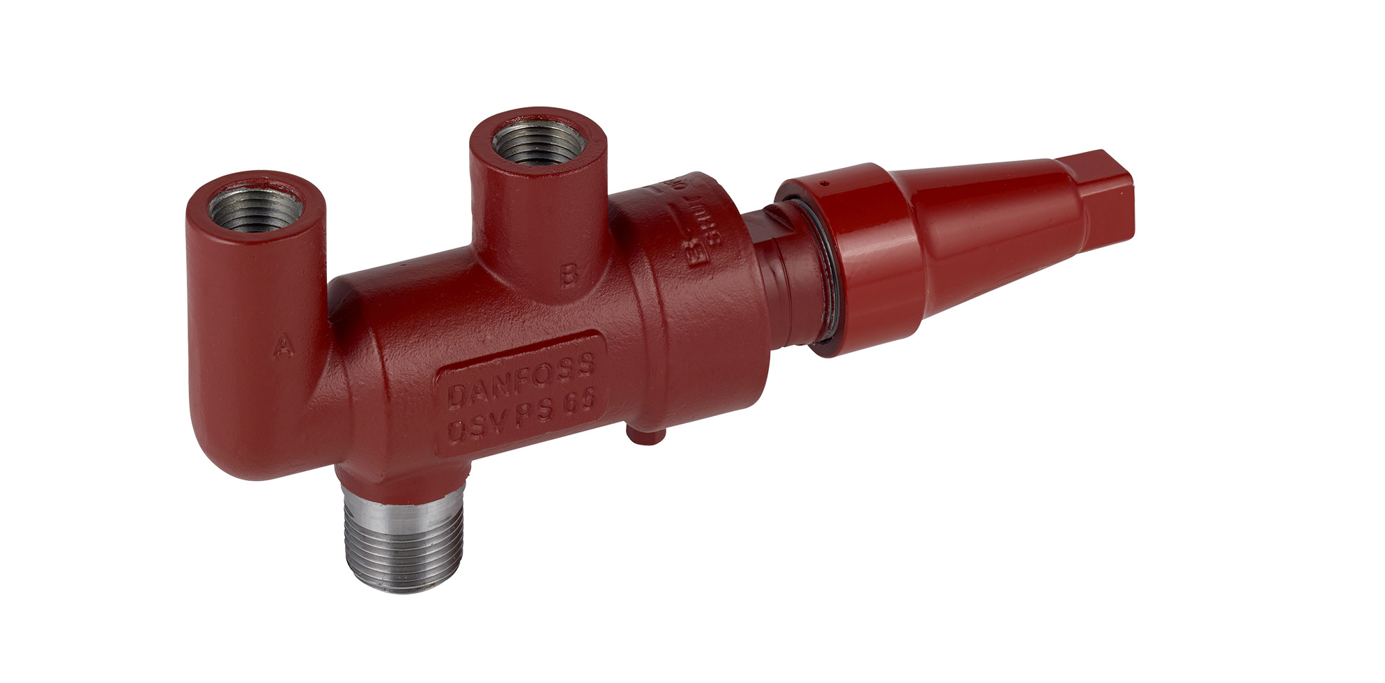 Danfoss DSV — многоходовые запорные клапаны для предохранительных клапанов DSV 2 Клапан запорный двойной 148F3011  - Вид №1