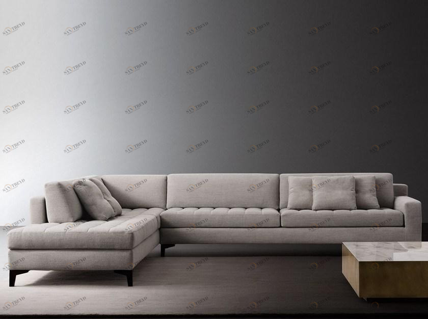 Meridiani Модульный тканевый диван с шезлонгом Prince sun-id-1423531