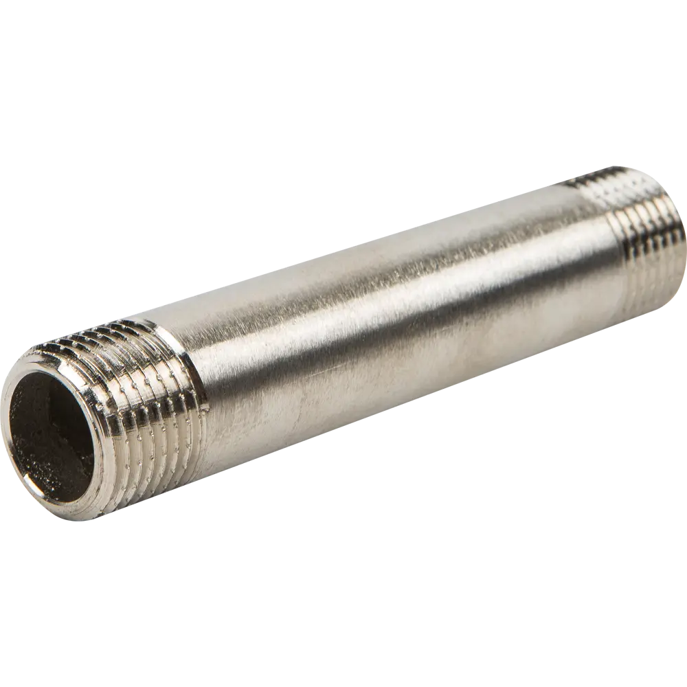 Бочонок Valtec наружная резьба 1/2"х100 мм никелированная латунь VTr.652.N.0410 STLM-2061414