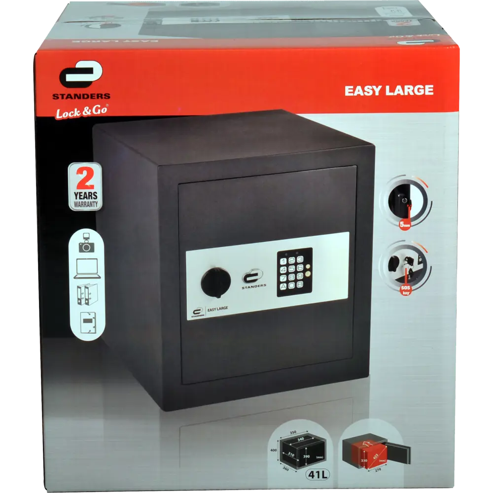 Сейф мебельный Standers N2 с электронным замком сталь 41 л STLM-2133081 - Вид №11