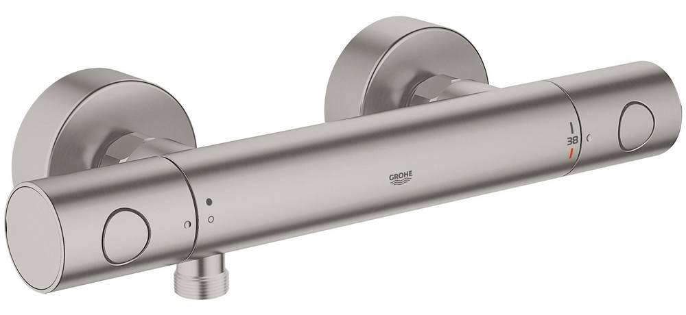 Термостатический смеситель для душа GROHE Grohtherm 1000 Cosmopolitan M, суперсталь (34065DC2)