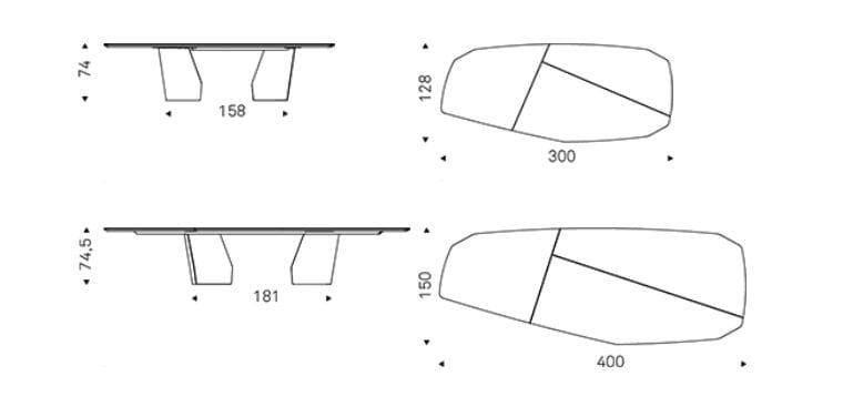 Деревянный стол для гостиной со скульптурным основанием Cattelan italia Senator ARCH-00093530 - Вид №3