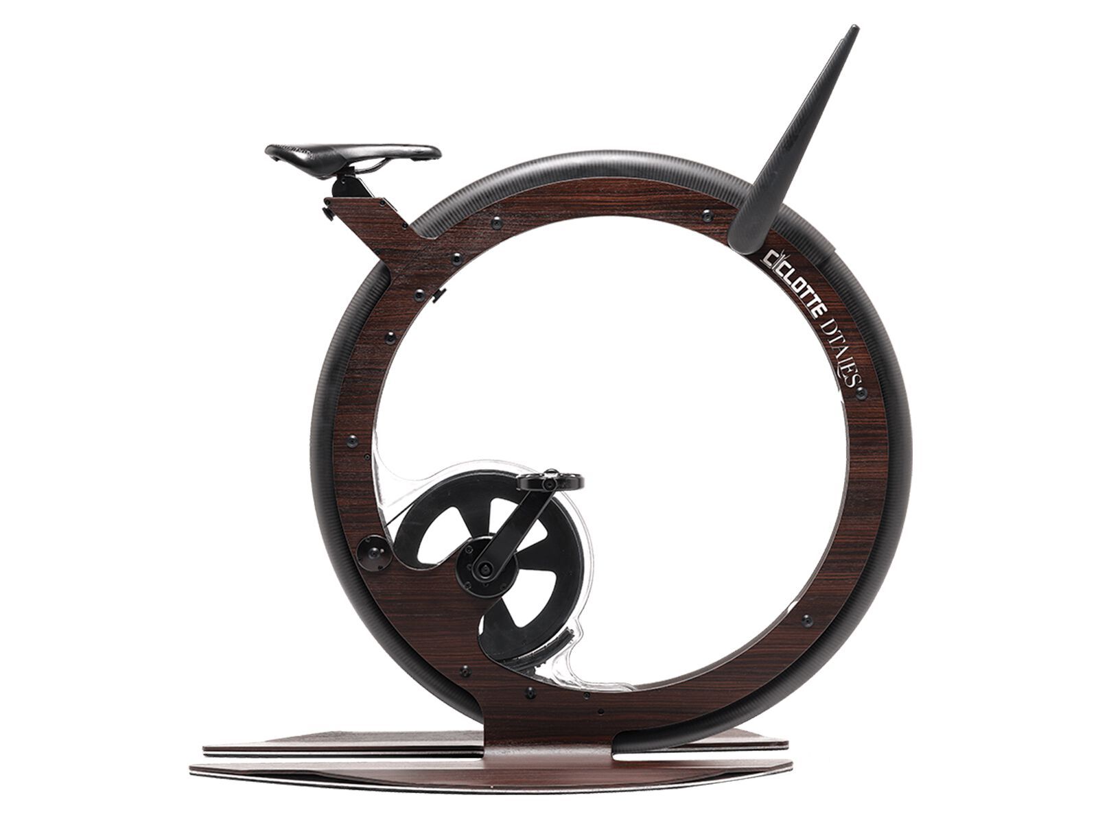 Велотренажер из дерева, стали и углеродного волокна Ciclotte CICLOTTE DTALES ARCH-00050246 - Вид №3