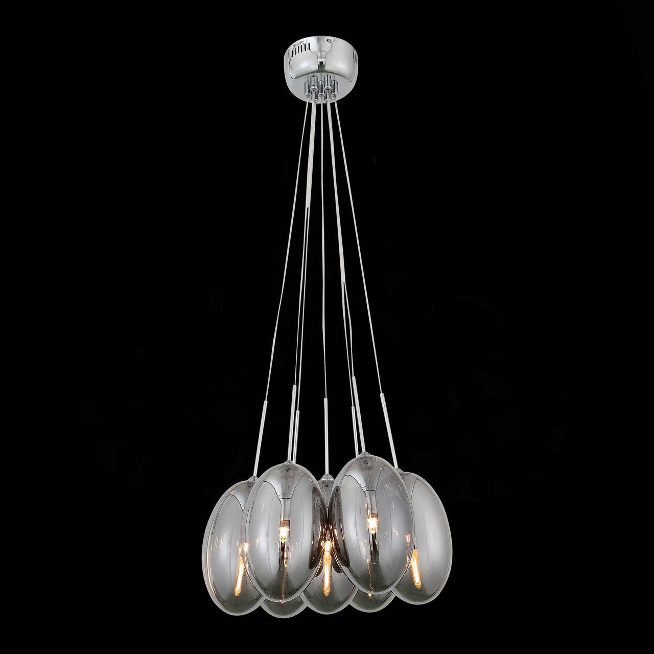 Подвесная светодиодная люстра ST Luce Esile SL433.103.07 ST LUCE ДИЗАЙНЕРСКИЕ, ESILE 118260 Серый  - Вид №2