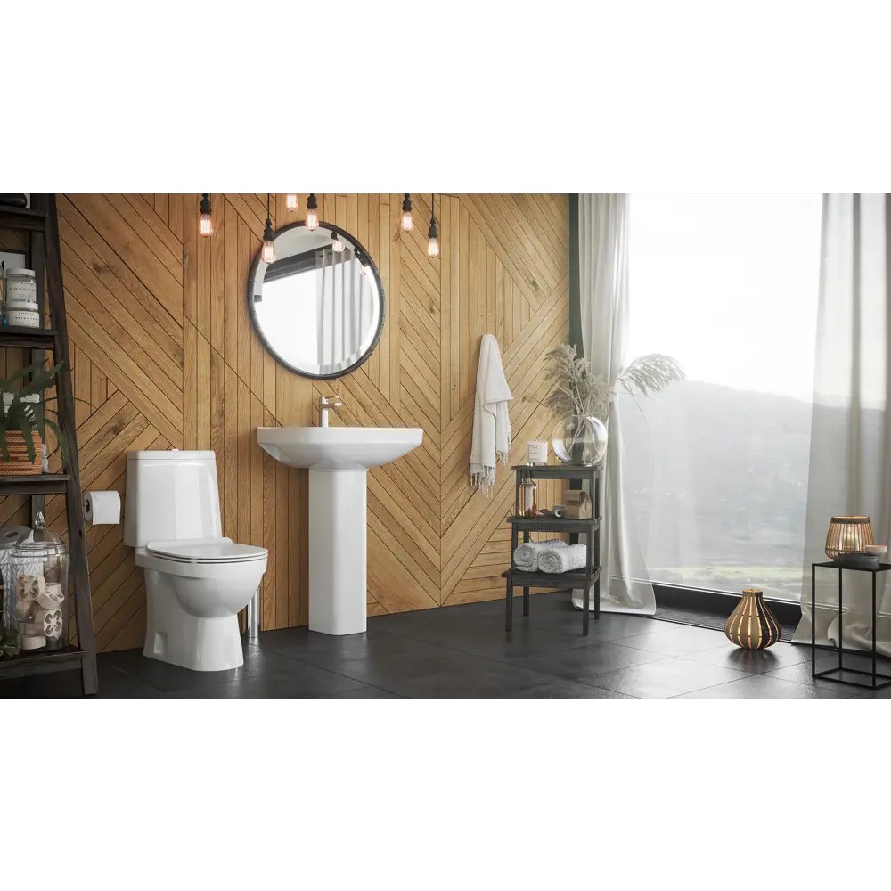 Унитаз напольный SANITA LUXE Koob с системой двойного смыва 82206441 STLM-0021974 - Вид №10