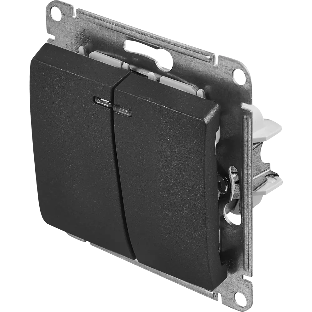 Schneider Electric Glossa — выключатель трёхпозиционный антрацит 86710476 STLM-0070846