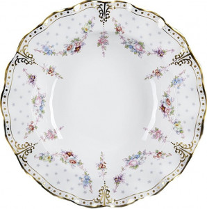 52733 Royal Crown Derby Тарелка суповая Royal Crown Derby 21,5см "Роял Антуанетта" Фарфор костяной