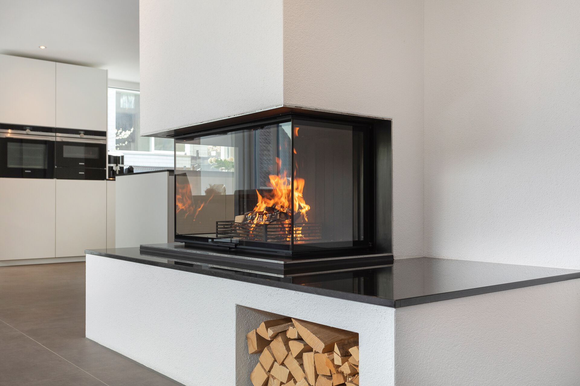 Стальной тройной фасад дровяной камин RÜEGG RIII ARCH-00096769 - Вид №8