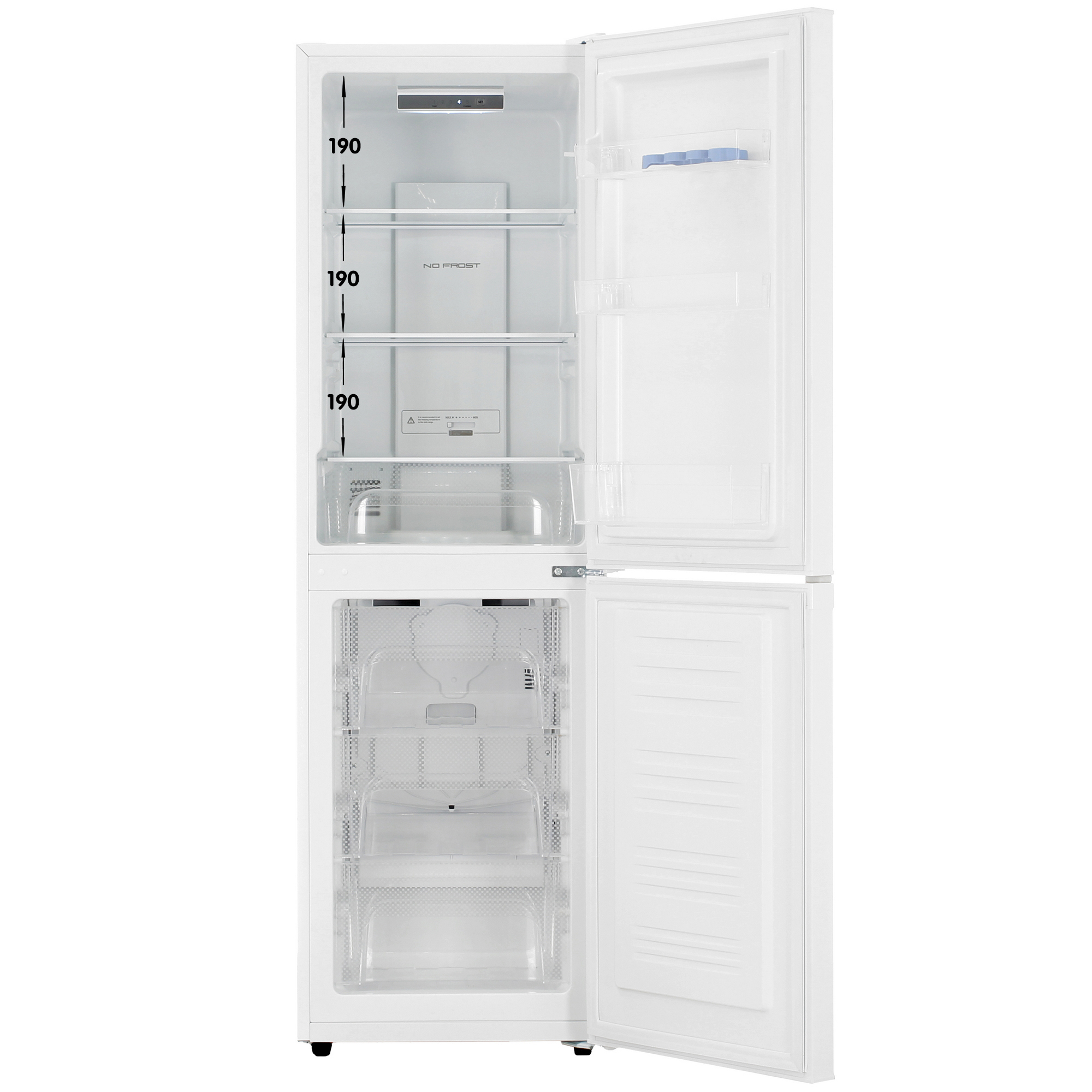 9131513 Холодильник с морозильником   KRAFT KF-NF271W белый STDN-0005041 - Вид №1