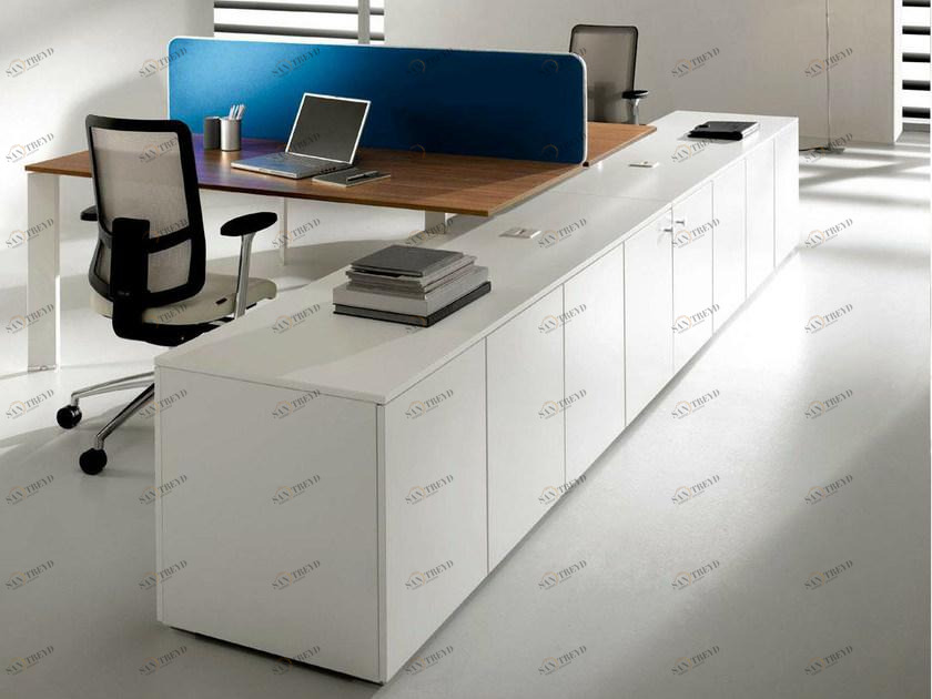 IFT Низкий офисный шкаф для хранения вещей с распашными дверцами Cowork sun-id-1415374