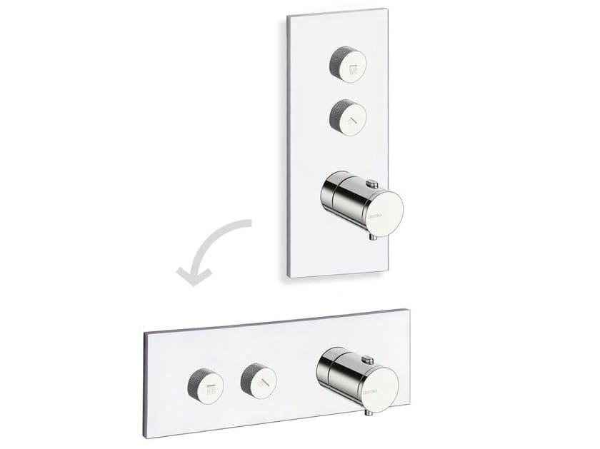 Термостатический смеситель для душа / ванны с 3 отверстиями с пластиной CRISTINA Rubinetterie Термостатические смесители-Shower &amp ARCH-00085941