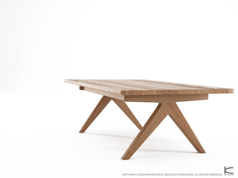 KARPENTER Прямоугольный журнальный столик из тика Tribute Tb02-t - Вид №3