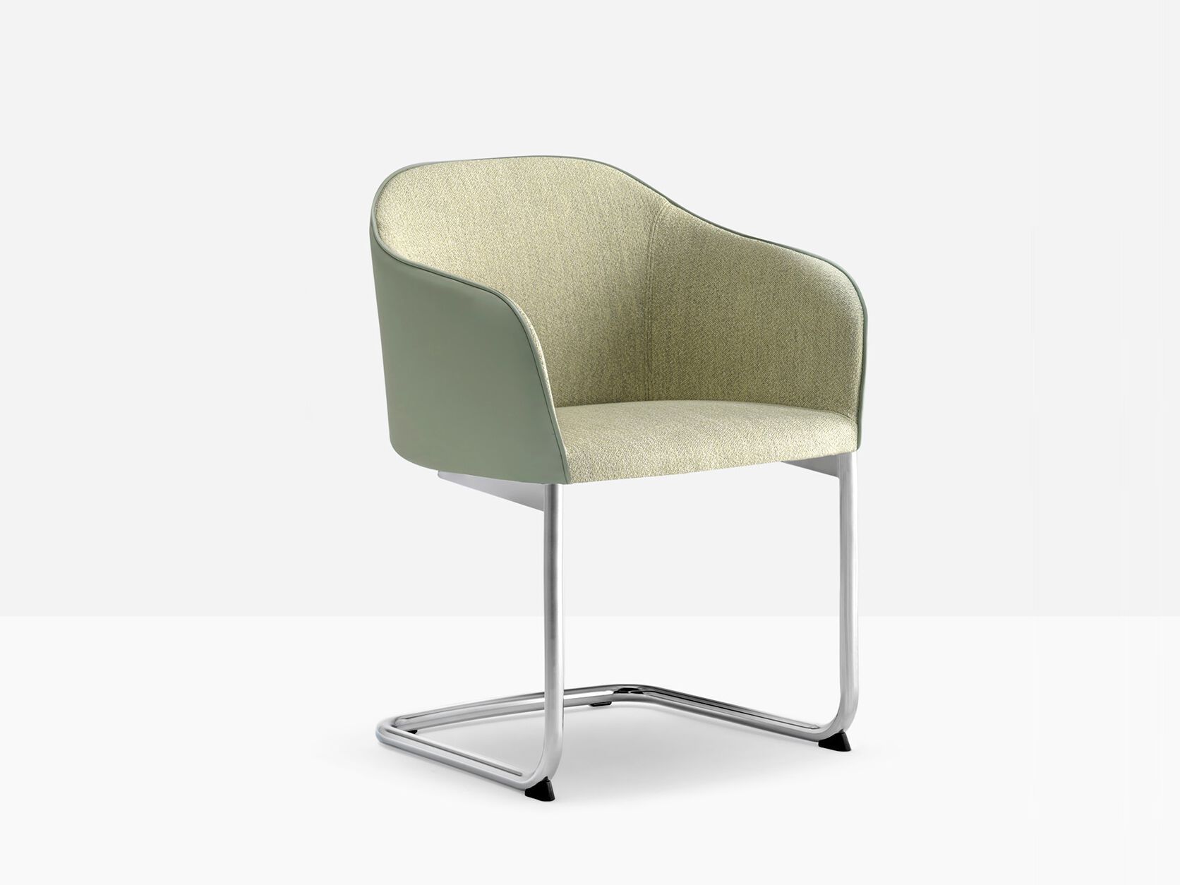 Мягкий консольный стул с подлокотниками Pedrali Laja ARCH-00066215