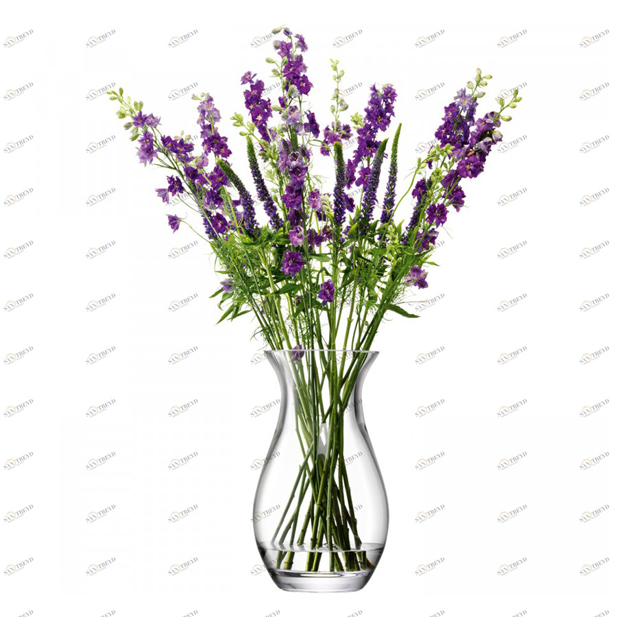Ваза округлая прозрачная 32 см Flower LSA INTERNATIONAL ДИЗАЙНЕРСКИЕ 253353 Прозрачный 