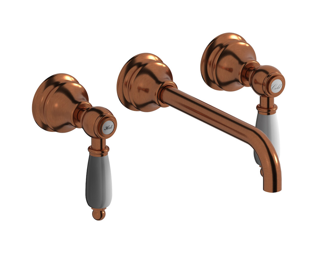 Смеситель с длинным изливом для раковины WE ARE IB hl307rr_2 Antique Copper Hermes