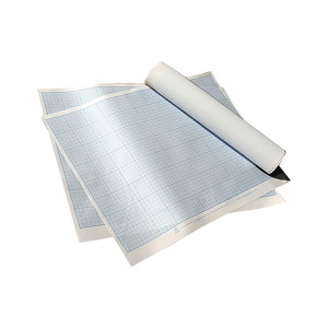 300054/л Бумага масштабно-координатная 60 г/м2 40 х 60 см лист голубая PALAZZO