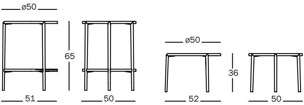 Magis Низкий круглый алюминиевый журнальный столик sun-id-1468144 - Вид №2