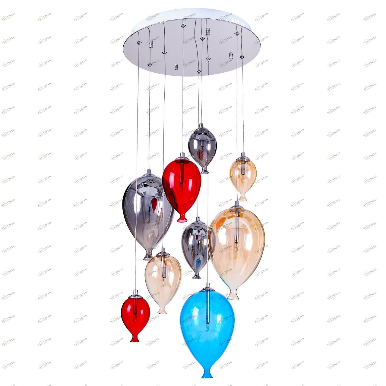 Дизайнерская подвесная люстра Spot Light Balloon 1790915 хром SPOT LIGHT ДИЗАЙНЕРСКИЕ, BALLOON 108181 Хром 