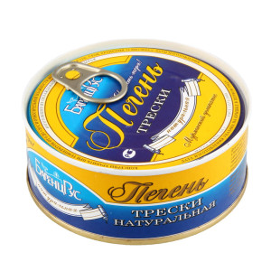 Печень трески БаренцРус натуральная 230 г